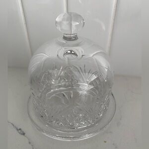 Elegant Crystal Individual Butter Dish